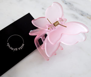 Butterfly pink hair clip - Mila Génesis 
