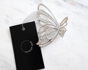 Butterfly hair clip silver & gold - Mila Génesis 