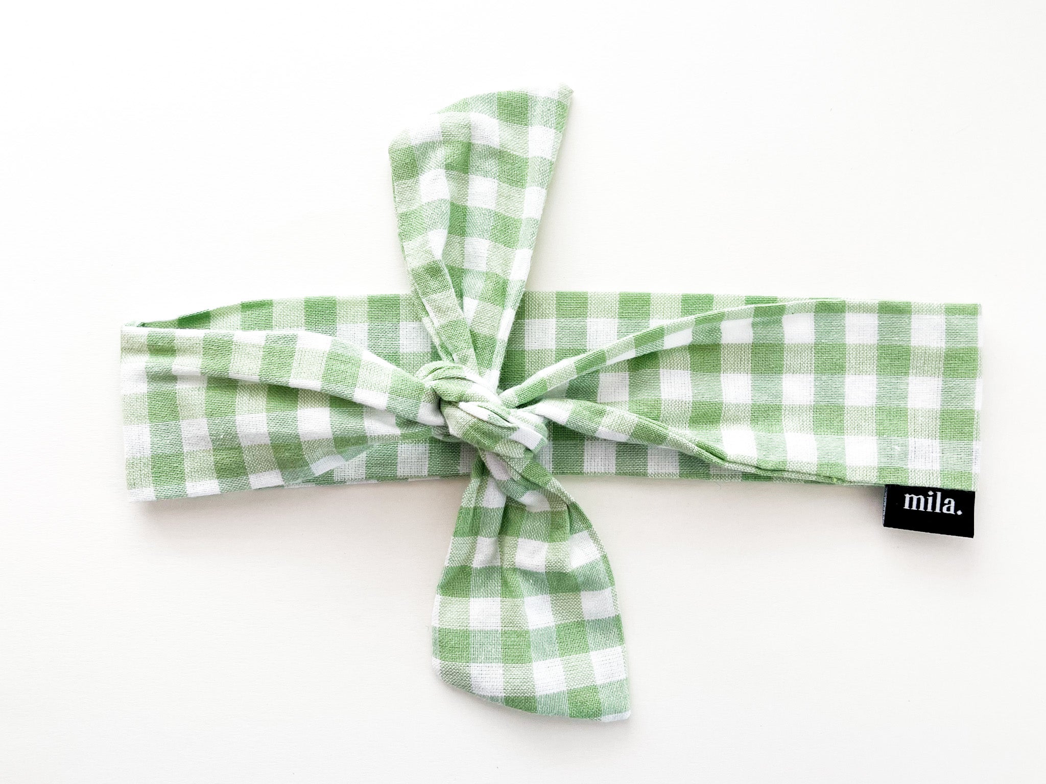 Picnic cotton headband + pattern green version - Mila Génesis 