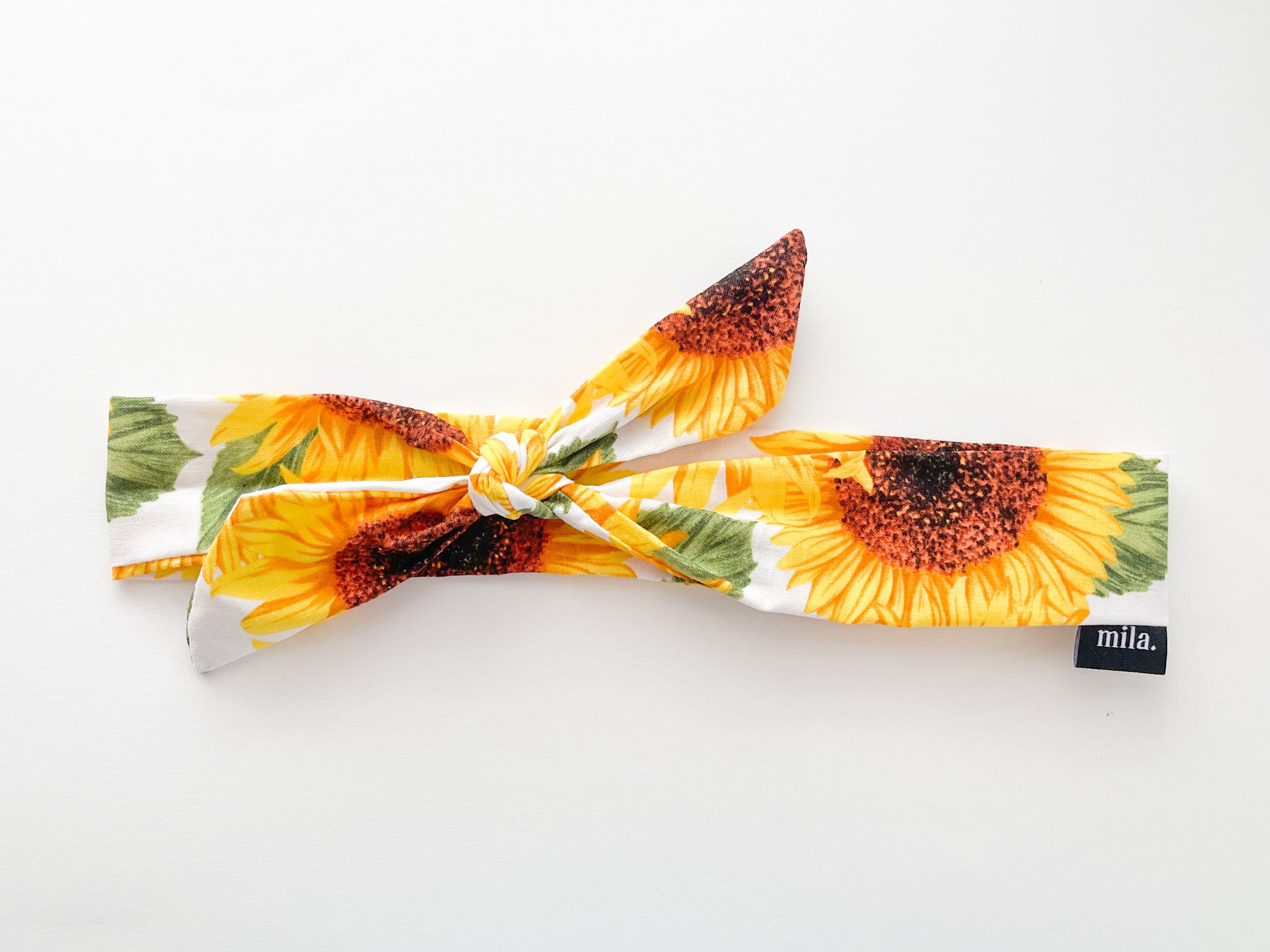 Sunflower cotton headband - Mila Génesis 